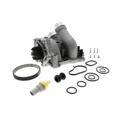 Bild av VEMO V15 99 2114 1 Pompe à Eau + Kit De Distribution avec joints agrafe, courroie, flasque/bride/rebord, capteur, thermostat
