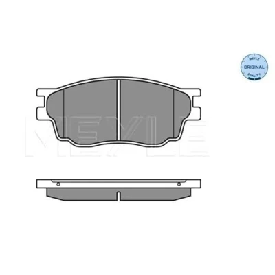 Bild av MEYLE 025 242 4616/W Jeu de plaquettes frein ORIGINAL Quality Essieu avant avec indicateur d&#039;usure tôle anti bruit MAZDA: 6 5 portes