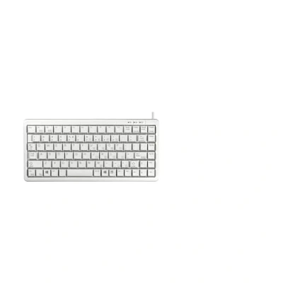 Bild av CHERRY Compact Keyboard G84 4100, internationell layout, QWERTY tangentbord, trådbundet kompakt design, ML mekanik, ljusgrå