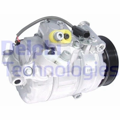 Bild av DELPHI TSP0159958 Kompressor Denso 7SEU17C PAG 46 med kompressorolja BMW: 5 Touring