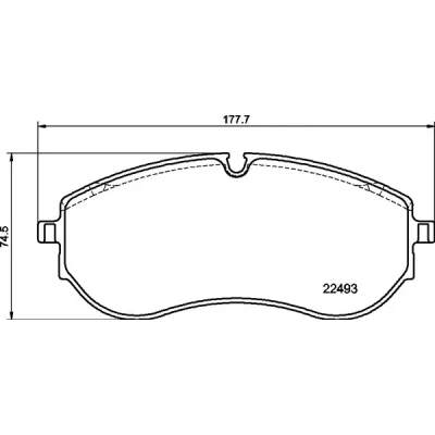 Bild av BREMBO P 85 179 Jeu de plaquettes frein préparé pour indicateur d&#039;usure avec vis d&#039;étrier frein, tôle anti bruit accessoires