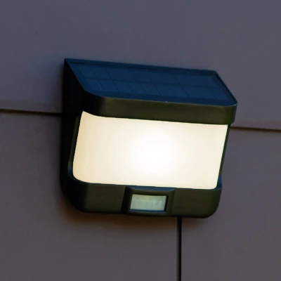 Bild av LUTEC LED solcellsvägglampa Try med rörelsesensor