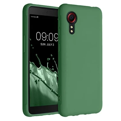 Bild av kwmobile fodral kompatibelt med Samsung Galaxy Xcover 5 mjukt smalt skyddande TPU silikonskydd pixie grön