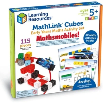 Bild av Learning Resources MathLink kuber tidigt matematik aktivitetsset: Matematiker, ålder 5+