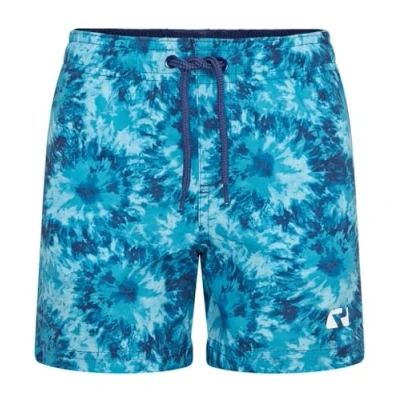 Bild av RIPT Performance Pojkar Quick Dry UV 50 Solskydd Peach Finish Badshorts Badbyxor, Blå Tie Dye, 9 10 år