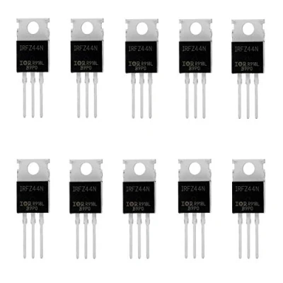 Bild av HUAREW 10 st IRFZ44N N kanallikriktare power MOSFET transistor 49A 55V