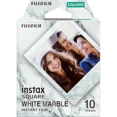 Bild av INSTAX Square film. 10 stykker. Hvid marmor
