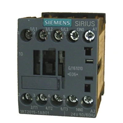 Bild av Siemens Power contactor ac 3 7 a kw / 400 v 1 no 24 50 60 hz pole size s00 skrue terminal 3rt2015 1ab01