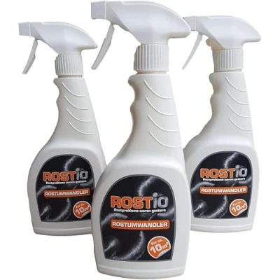 Bild av Rostio rostomvandlare &amp; primer sprayflaska Högeffektiv spray 500 ml (set med 3)