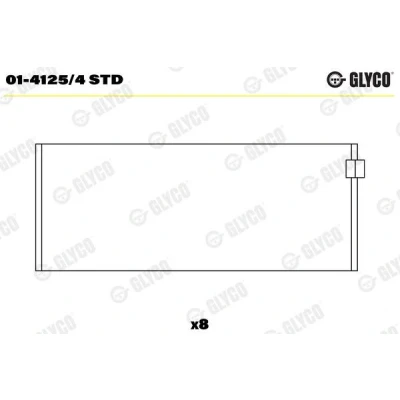 Bild av Vevstakslager GLYCO 01 4125/4 STD