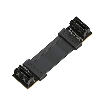 Bild av LINKUP flexibel SLI Bridge GPU kabel med extrem höghastighetsteknik, premiumskärmning, 85 ohm design för NVIDIA grafikkort, inte kompatibel AMD eller RTX 2000/3000 GPU, 4 cm