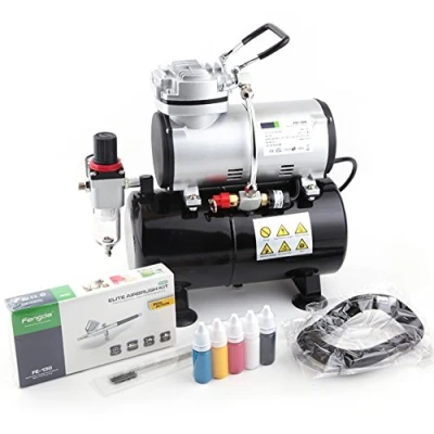 Bild av Fengda Airbrush Kit med kompressor set FD 186K 186, BD 130 och tillbehör