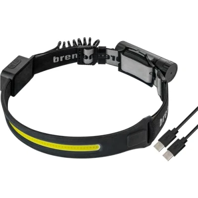 Bild av Brennenstuhl LuxPremium laddningsbar LED sensor pannlampa SL 500 A (pannlampa USB C med rött ljus, IP44, COB LED, 500lm, max. 22h ljustid, uppladdningsbart batteri 18650 utbytbart)