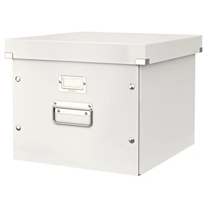 Bild av Leitz WOW Click And Store Hängmappslåda, Rymmer 15 st, A4, Vit, 60460001