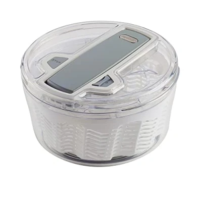 Bild av Zyliss E940014 Swift Dry salladsslunga stor, 6 l, plast, vit, salladstork, inklusive salladsskål, Aquavent teknik