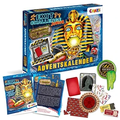 Bild av EXIT CALLENGE Adventskalender barn brädspel julkalender 24 pussel JUNIOR Escape Game tyska