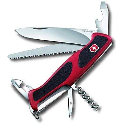 Bild av Victorinox, Schweizer Taschenmesser, Ranger 55, Multitool, 12 Funktionen, Klinge, gross, Dosenöffner, Schraubendreher 3 mm, Einhand, Feststellklinge