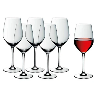 Bild av WMF Easy Plus Rödvinsglas set 6 delar, 450 ml, kristallglas, diskmaskinssäker, transparent