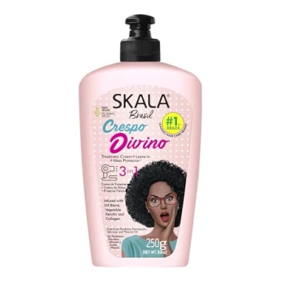 Bild av SKALA EXPERT balsam mask/kräm/stylingkräm &quot;Divine Crespo&quot; 3 i 1 250 ml 100% vegan för friss, ger håret volym och glans