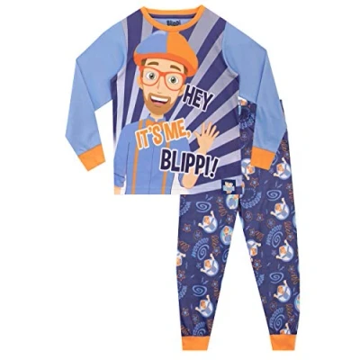 Bild av Blippi Pojkar Pyjamas Blå 122