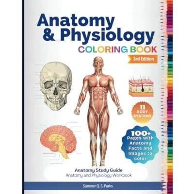 Bild av Anatomy and Physiology Coloring Book: Study Guide. Workbook