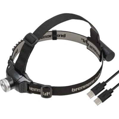 Bild av Brennenstuhl laddningsbar LED pannlampa LuxPremium KL 251 AF/LED med utbytbart laddningsbart batteri och rött ljus (250lm, IP44, CREE LED, max. belysningstid 40 timmar, inkl. USB C kabel)