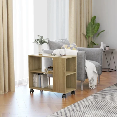 Bild av Sidobord sonoma ek 70x35x55 cm konstruerat trä