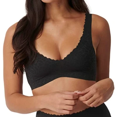 Bild av Sloggi Zero Feel Lace Bralette 2.0 spetsbehå utan bygel för kvinnor, svart, XS