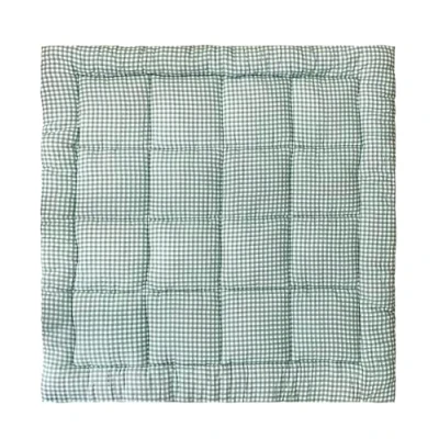 Bild av molis&amp;co Vändbar Lekmatta för Barn och Spädbarn Kattmatta Nyfödd, Vikbar Mjuk Tjock 100 % Bomull (OEKO TEX 100) 120 x cm Mint Te
