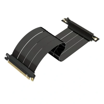 Bild av LINKUP AVA5 PCIe 5.0 stigkabel Framtida bevis för Gen 5 GPU vertikal montering x16 128 GB/s hastighet Kompatibel med 4.0 &amp; WRX80SE Höger vinkel, svart 30 cm