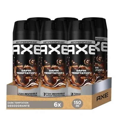 Bild av Axe Dark Temptation deodorant för män, antiperspirant, 150 ml, 6 st