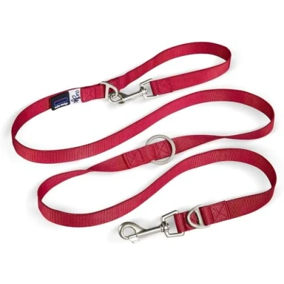 Bild av Curli Adjustable leash nylon 200x2 cm red