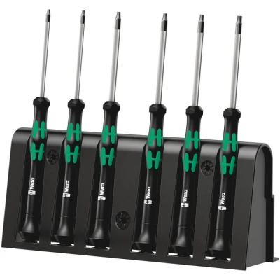 Bild av Wera 2067/6 TORX® BO Screwdriver set and rack for electronic applications 6 pieces