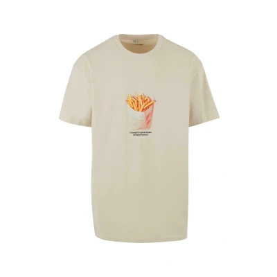 Bild av Upscale by Mister Tee Small Fries Tshirt med print, Storlek: XS, Sand