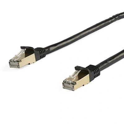 Bild av StarTech.com 7m CAT6a Ethernet cable black RJ45 Shielded Snagless patch 7 m Svart meter