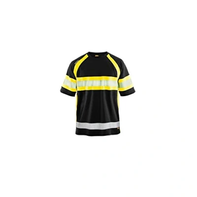 Bild av T SHIRT 3337 1051 VARSEL UV SK SVART/VARSELGUL 4XL Beijerbygg Byggmaterial