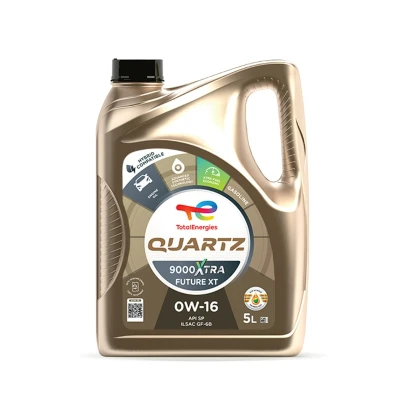 Bild av Total Quartz 9000 Xtra Future XT 0W 16 5I Huile moteur 2225507 TOYOTA: C HR, Yaris III 3/5 portes, Aygo, SUZUKI: Jimny IV SUV, Vitara SWIFT 5