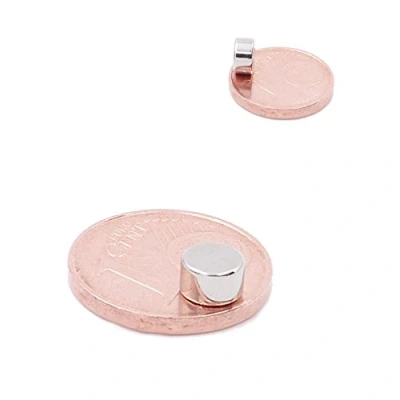 Bild av Brudazon 25 miniskivmagneter 5 x 3 mm N52 starkaste nivå neodymiummagneter superstark Kraftmagnet för modelltillverkning, foto, whiteboard, kylskåp, hantverk liten, rund &amp; extra stark