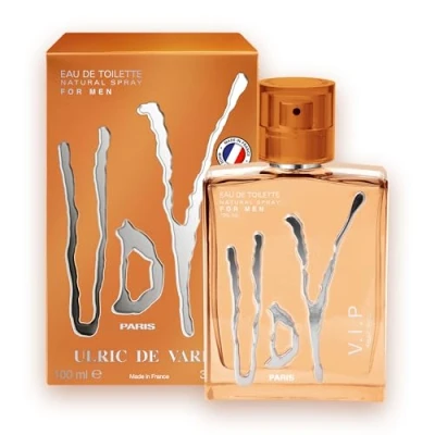 Bild av ULRIC De VARENS Eau Toilette UDV VIP Wood, Marin, glittrande citrusfrukter herrparfym spray tillverkad i Frankrike 100 ml