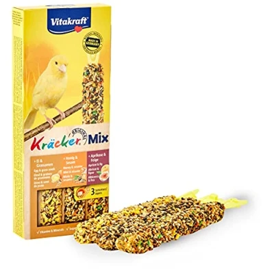 Bild av Vitakraft Kräcker® Mix Honung/Gräs/Aprikos för kanariefåglar