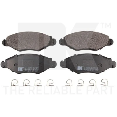 Bild av NK 223739 Jeu de plaquettes frein contact signal d&#039;usure exclu avec tôle anti bruit accessoires PEUGEOT: 206 3/5 portes, SW