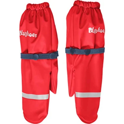 Bild av Playshoes unisex barn lera fleece foder varm vind och vattentät handskar, Röd, 2 (ca. 4 Years)