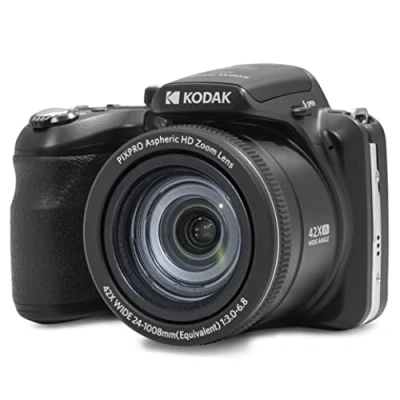 Bild av KODAK Pixpro Astro Zoom AZ425 digitalkamera Bridge, 42 x optisk zoom, 24 mm vidvinkel, 20 megapixlar, LCD 3, Full HD 1080p, Li Ion batteri, svart.