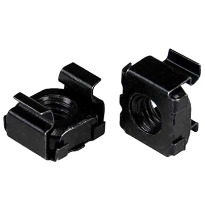 Bild av StarTech.com M6 burmuttrar 50 pack, svart monteringsburmuttrar för serverställ och skåp (CABCAGENUT6B)