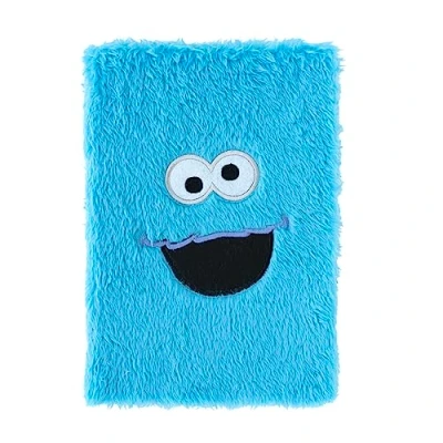 Bild av Grupo Erik Sesame Street Cookie Monster A5 Notebook Plush Cover Bullet Journal Notebooks Notepads Notepad Dotted Sketchbook
