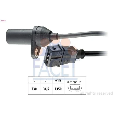 Bild av FACET 9.0157 Capteur d&#039;impulsions Made in Italy OE Equivalent FIAT: Doblo I Break, Multipla, Cargo, LANCIA: DELTA 2