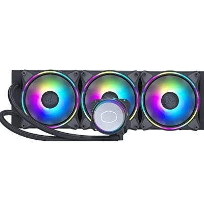 Bild av Cooler Master MasterLiquid ML360 Illusion CPU Vätskekylare AIO Vattenkylningssystem, 3:e Gen. Pump, 3 x 120mm ARGB Halo Fläktar, 360mm Radiator, controller ingår AMD och Intel kompatibel