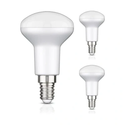 Bild av ledscom.de 3 E14 LED lampor, R50, varmvit (2700 K), 6,2 W, 608lm, 116, stegs dimmer, matt