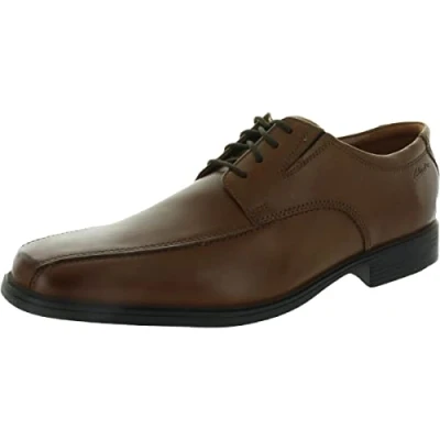 Bild av Clarks Herr Tilden Walk Derby Derbys, Mörkbrunt läder, 44.5 EU