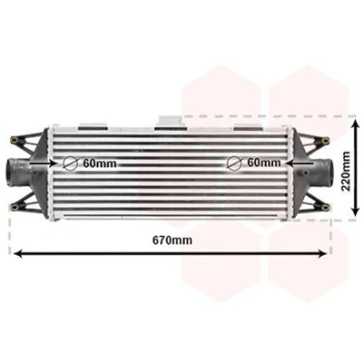 Bild av VAN WEZEL 28004045 Intercooler IVECO: DAILY 3 Kasten/Kombi,